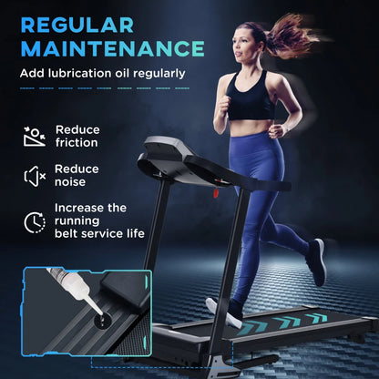 Folding Treadmill with 3 Level Incline, LED Display, 12.8km/h Speed and Phone / Drinks Holder