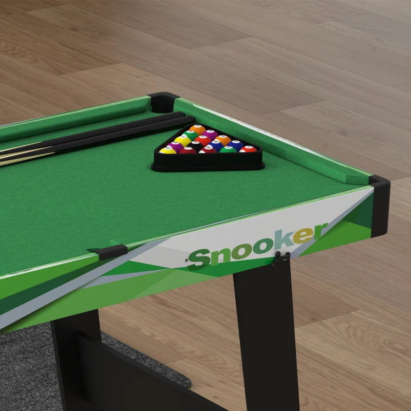 104cm - Small Folding Mini Pool Table Set with 2 Cues, 16balls, Chalk and Triangle