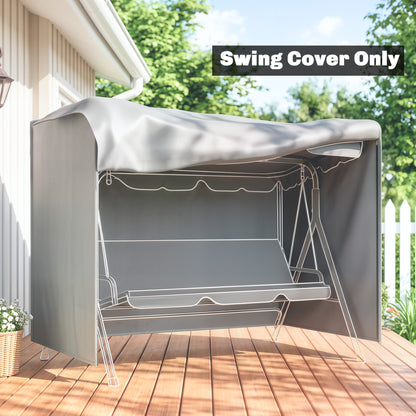 205 x 124cm Three-Seater Swing Chair Protective Cover Grey