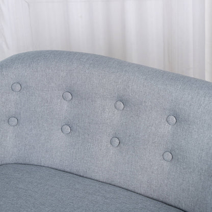 Children's Armchairs Kids Armchair Toddler Chair 2 Seater Wood Frame Mini Sofa for Bedroom Playroom Grey