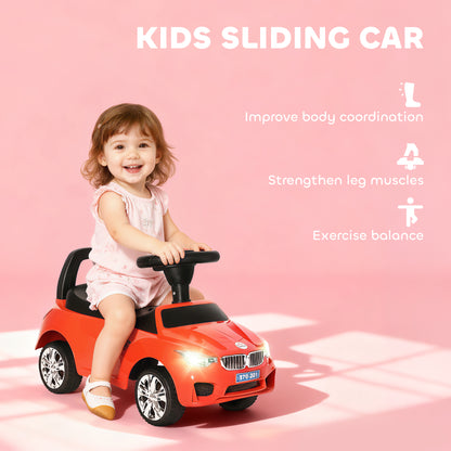 Ride on Car Baby Toddler Walker Foot to Floor Sliding Car Slider, Red