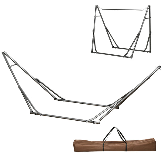 3 in 1 Foldable Hammock Stand, Portable Hanging Chair Stand with Metal Frame, Clothes Drying Rack, Load Capacity 120kg