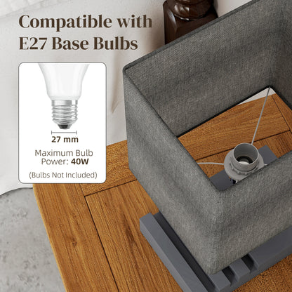 Bedside Lamp with USB A+C Charging Ports and 3 Phone Stands