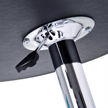 Round Bar Table, 360 Degree Swivel Counter Pub Table with Adjustable Height, for Kitchen, Cafe, Black