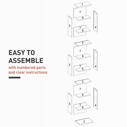 260 Narrow CD Storage Unit - White
