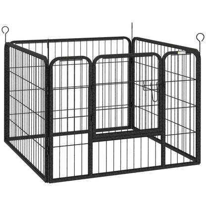 Heavy Duty Dog Playpen, 4 Panel Puppy Pen, Foldable Dog Kennel Both Indoor Outdoor Use Collapsible Design 82L x 82W x 60H (cm