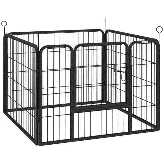 Heavy Duty Dog Playpen, 4 Panel Puppy Pen, Foldable Dog Kennel Both Indoor Outdoor Use Collapsible Design 82L x 82W x 60H (cm