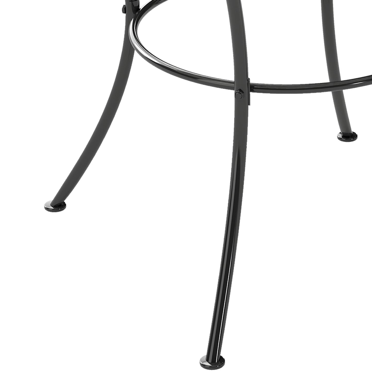 60cm Square Garden Table, Outdoor Metal Bistro Side Desk with Mesh Top, Black