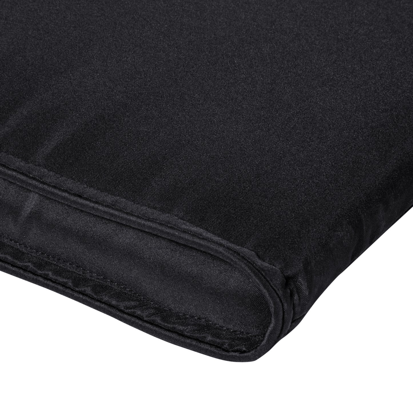 Garden Sun Lounger Cushion Replacement Soft Sunbed Reclining Chair Relaxer Pad with Pillow, Cushion ONLY - Black