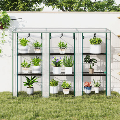 46 x 215cm Nine-Shelf Greenhouse