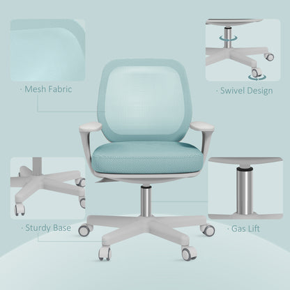 44-56cm Mesh Back Office Chair - Light Green