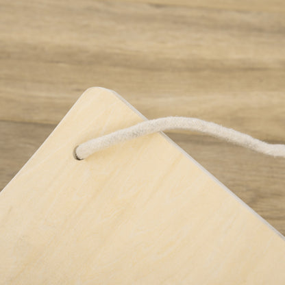 Wood Wobble Board with Ropes, Balance Board for Full Body Workout, Multipurpose for Adults