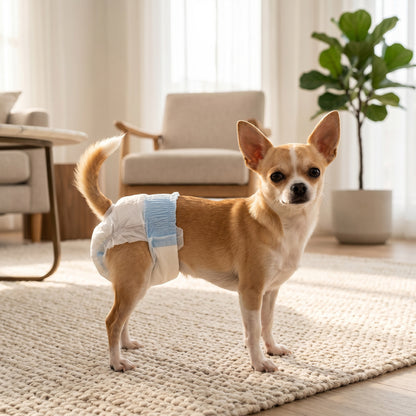 Disposable Dog Diapers Female Incontinence or Excitable Urination and Training 48 Count, XS, 15-33 cm