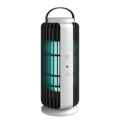 Electric Fly Zapper Indoor, Fly Killer with Fan, 365nm LED Light, Auto On Off Sensor, 8 W Bug Zapper with Handle