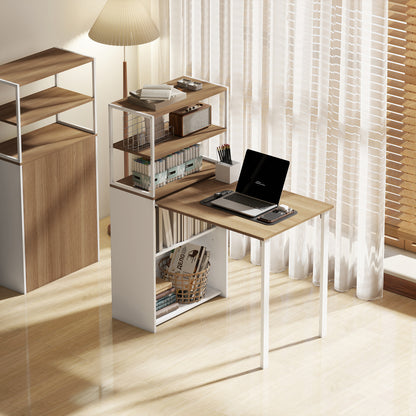Folding Shelf and Work Table - Natural