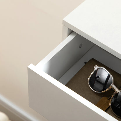 Three Drawer Slim Shoe Storage Cabinet, 12 Shoe Pairs - White
