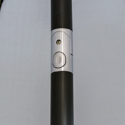 2.5m Tilting Parasol, with Pleated Canopy - Light Grey