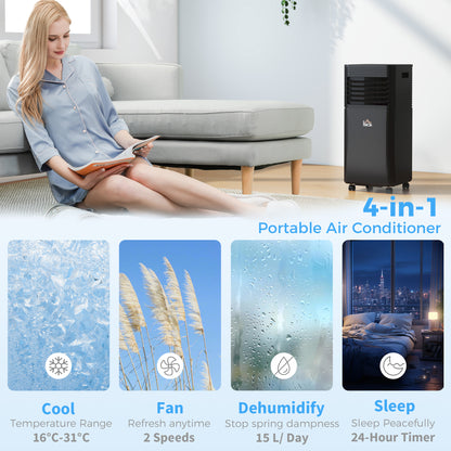 5000 BTU 4-In-1 Portable Air Conditioner Unit for Room up to 18m², Good Housekeeping Institute Approved