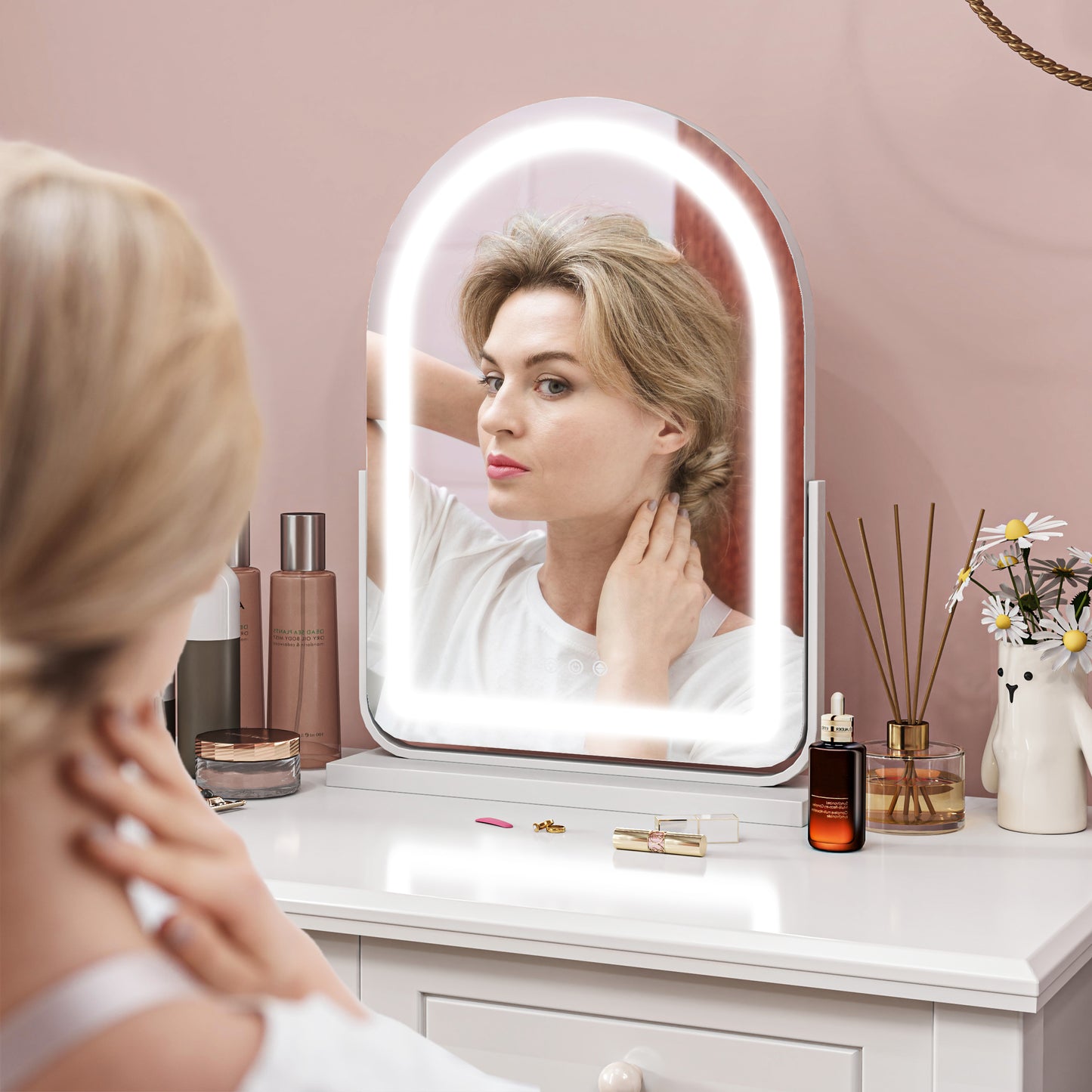 43 x 59cm LED Vanity Mirror - White