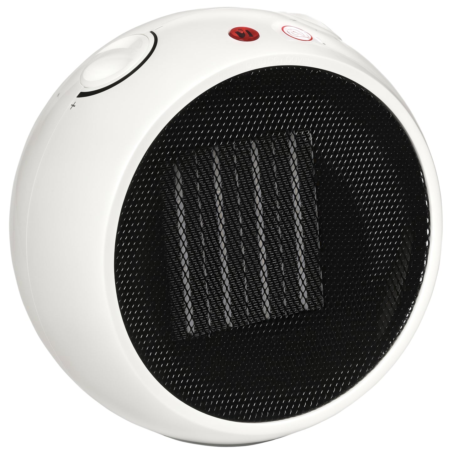 1500W Small Space Heater, Ceramic Electric Plug in Fan Heater with 3 Heat Setting, Adjustable Temperature, Tip-Over