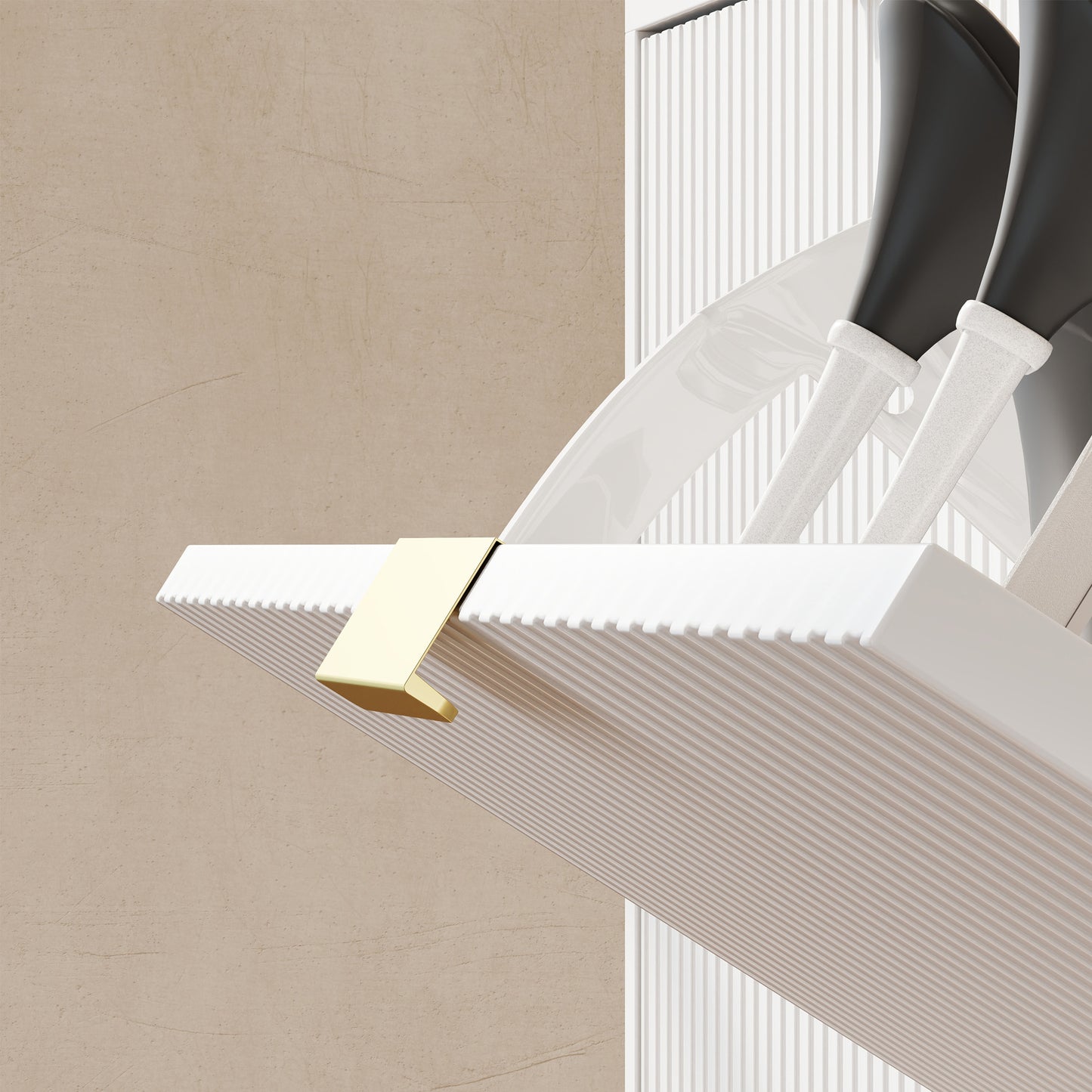 Elegant Four-Drawer Shoe Cabinet - White