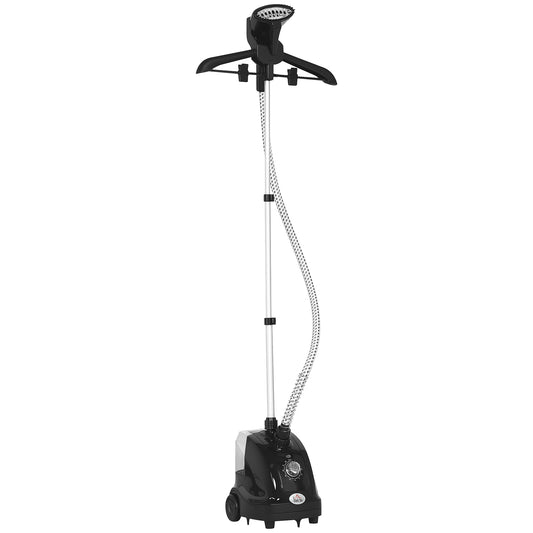 Clothes Steamer with Adjustable Pole Clothes Steamer 11 Steam Levels 41-110 cm Black