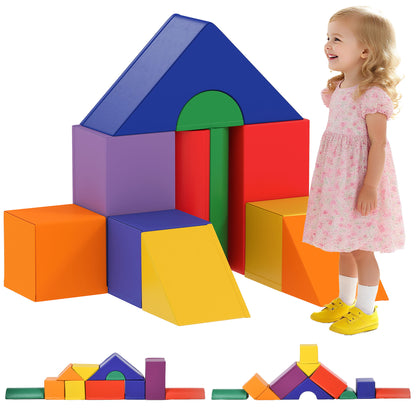 11-Piece Kids Soft Play Set, Foam Block, Toys for Climbing, Crawling, Multicoloured