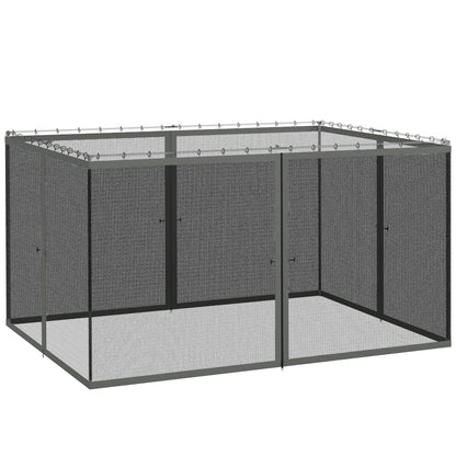 352 x 207cm Universal Replacement Mesh Sidewall Netting for Patio Gazebos and Canopy Tents, (Sidewall Only) Dark Grey