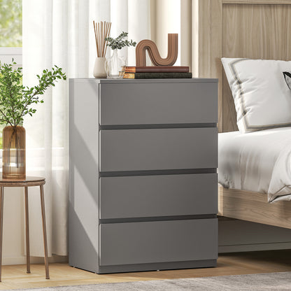 Chest of Drawers, 4-Drawer Storage Cabinets, Modern Dresser, Storage Drawer Unit for Bedroom