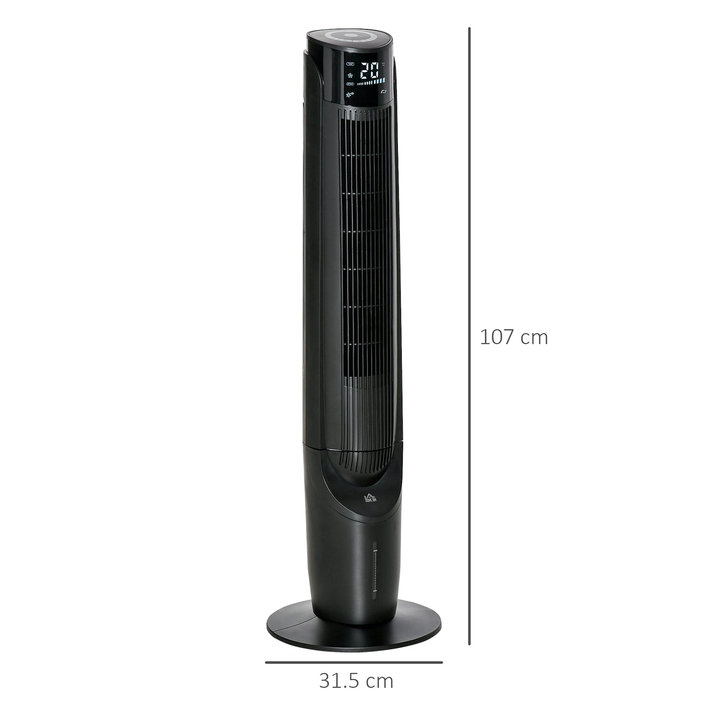 Ice Cooling Tower Fan, Water Conditioner Evaporative Air Cooler Unit with 4 Modes, 3 Speed, Remote Control, Timer