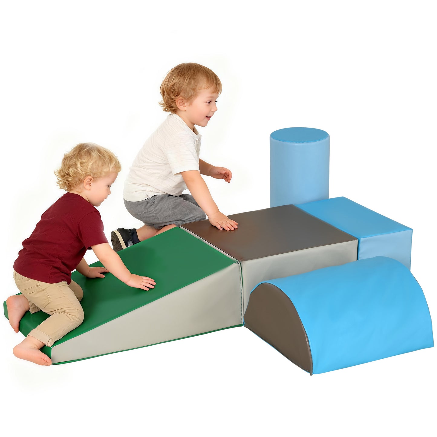 5 Piece Kids Soft Play Set, Climb and Crawl Activity Toys Set for Baby Toddler