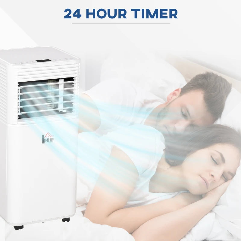 9000 BTU - 4-in-1 Air Conditioning Unit with Dehumidifier, 24hr Timer & Remote Control