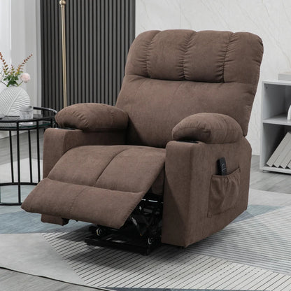 Electric Riser and Recliner Armchair with Drink Holders and Remote Control