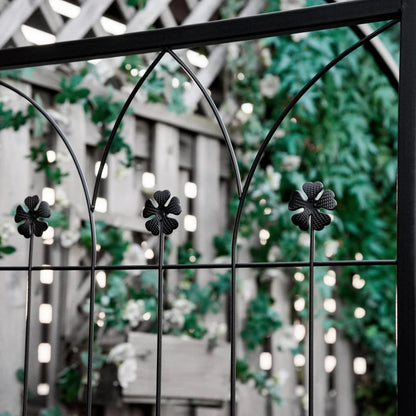 2 Seater Steel Frame Garden Arch / Flower Trellis with Centrepiece Flower Pot Design