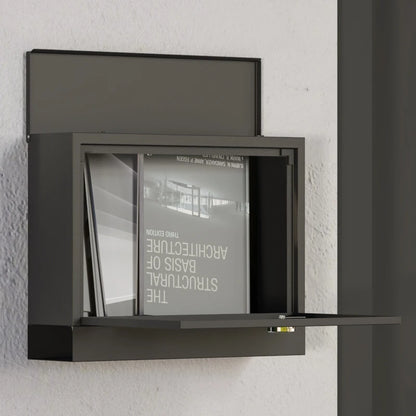 Wall Mounted Weatherproof Post Box / Letterbox, Modern Style with 2 Keys and Viewing Windows