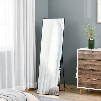 Ultra Slim Bezel Full Length Body Mirror - Freestanding or Wall Mounted