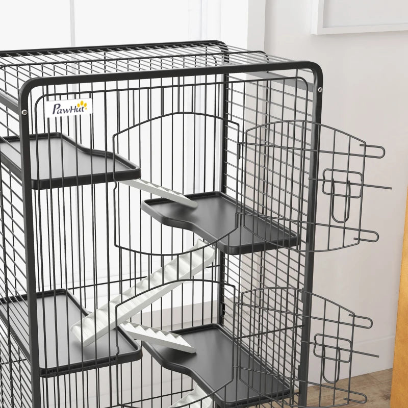 131cm - 6-Level - Small Animal Cage - (Hamster / Gerbil etc) with Food Dish and Water Bottle Included