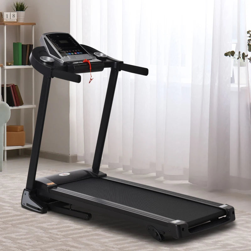 Folding Treadmill with 3 Level Incline, LED Display, 12.8km/h Speed and Phone / Drinks Holder