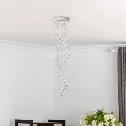 Chandelier Style Spiral Crystal Waterfall Droplet - Ceiling Light