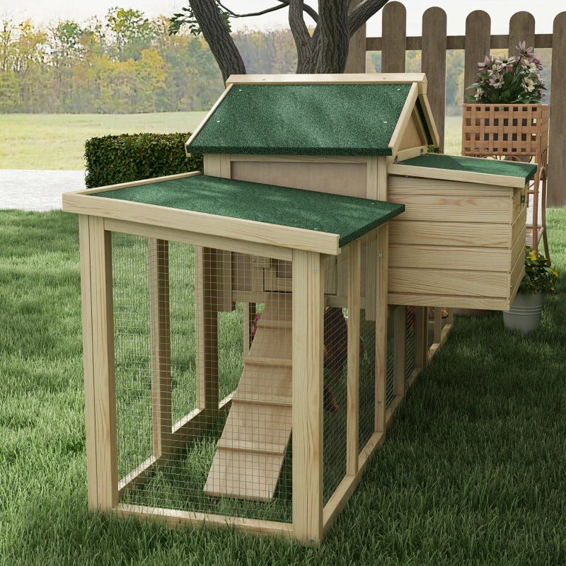 Large Chicken Coop with Run Backyard and Nesting Boxes