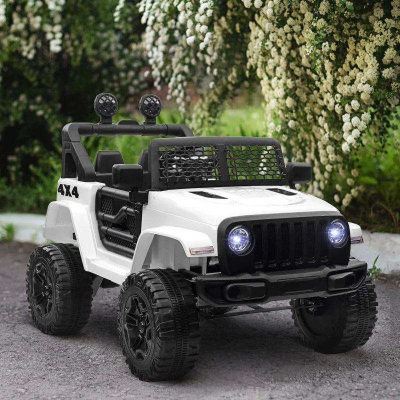 12V Kids Electric Ride On Car Truck Toy SUV with Remote Control - White