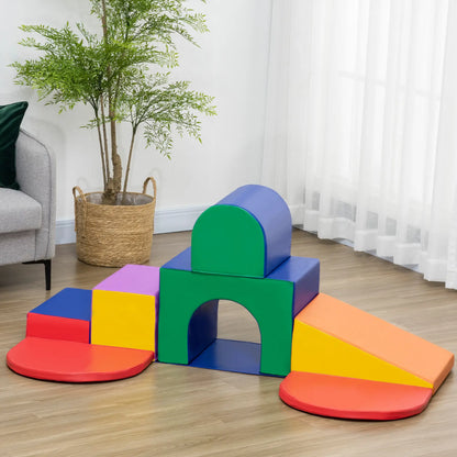 Multi-Coloured 7 Piece Soft Playset for Toddlers