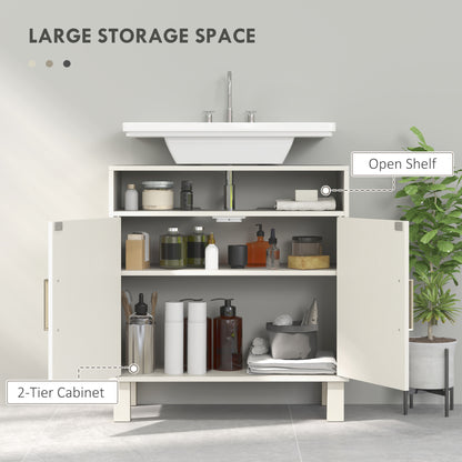 Under Sink Cabinet for Basin without Pedestal - Cream White