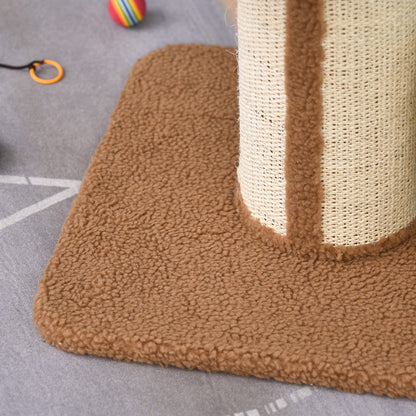 91cm Cat Tree, Cat Tower with Scratching Post, Bed, Perch, Removable Cushion for Indoor Kittens, Brown