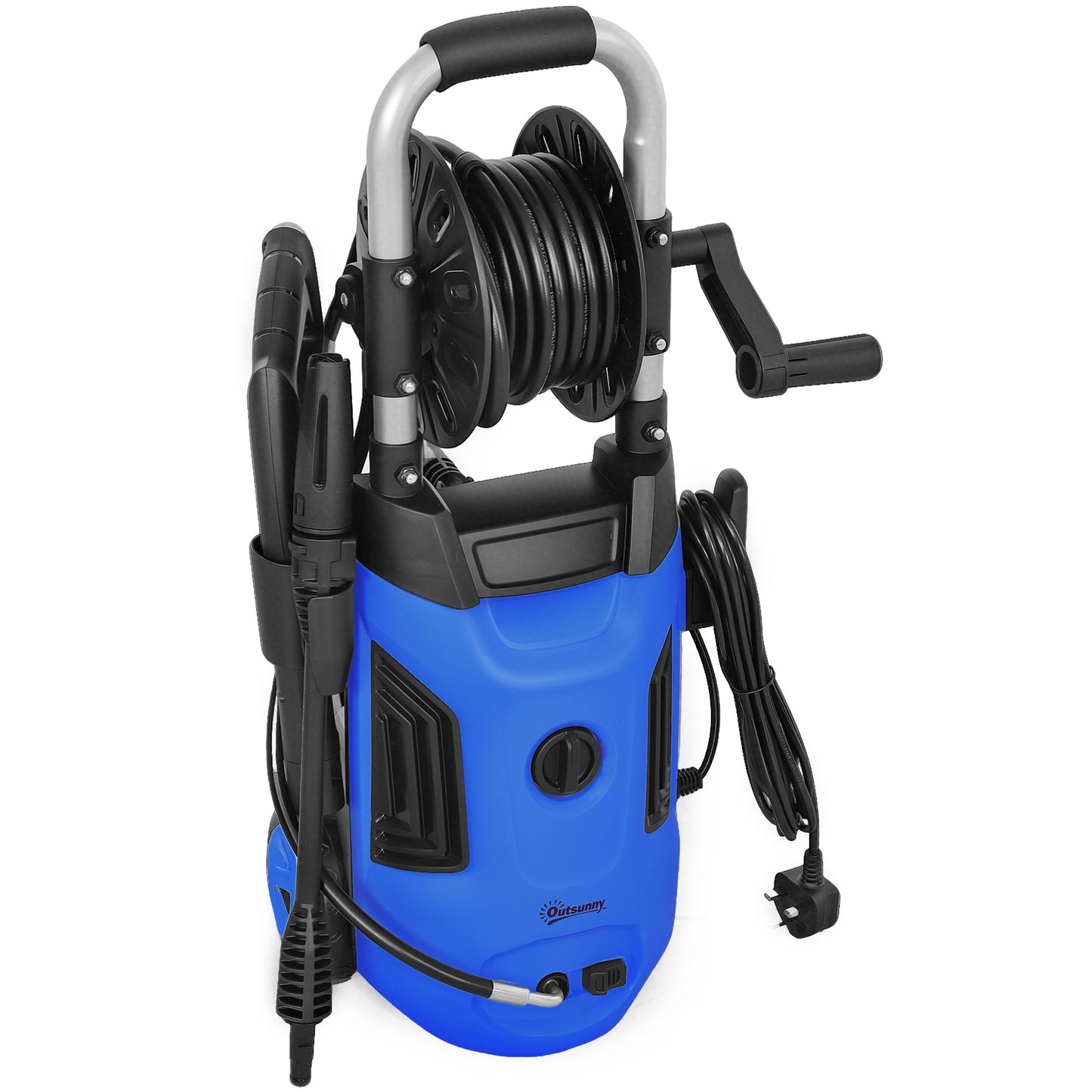 1800W High Pressure Washer, 150 Bar Pressure, 420 L/h Flow, Portable Power Washer Jet Wash Cleaner with Adjustable Nozzle
