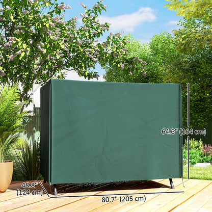 152 x 177cm Three-Seater Swing Chair Protective Cover Green