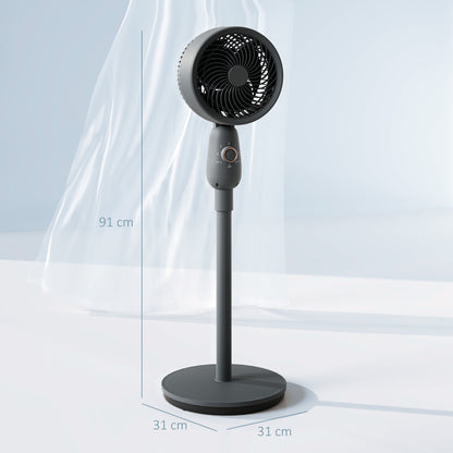 Pedestal Fan, Powerful Air Circulator, 36 Inch Floor Standing Fan with 3 Speed Settings, 70° Oscillating for Bedroom