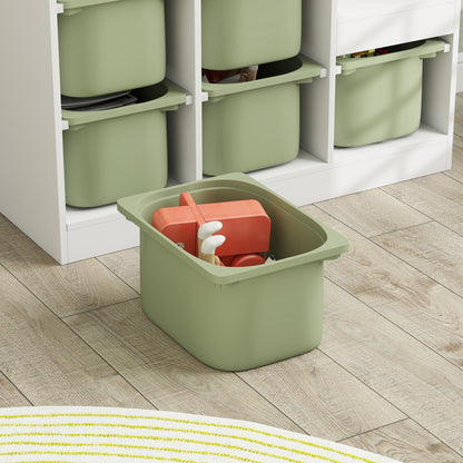 Toy Storage Organiser, Three-Layer Kids Toy Storage Units, with Removable Bins, for Ages 3-8 Years, Green