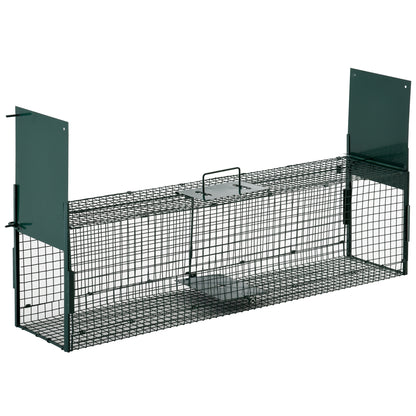 Two-Door Live Trap for Small Animals, Animal Trap for Rat, Mice - Dark Green