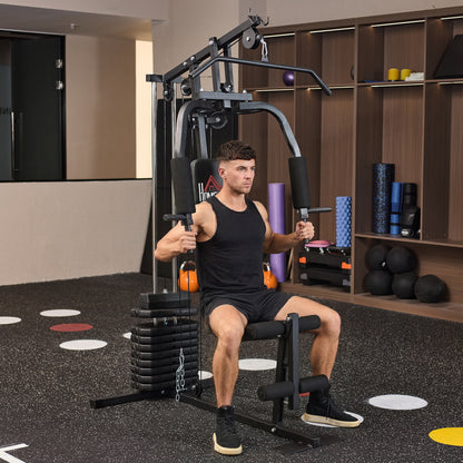 Multifunction Home Gym Machine, with 45kg Weight Stacks, for Strength Training